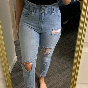 Light-Wash Denim Jeans